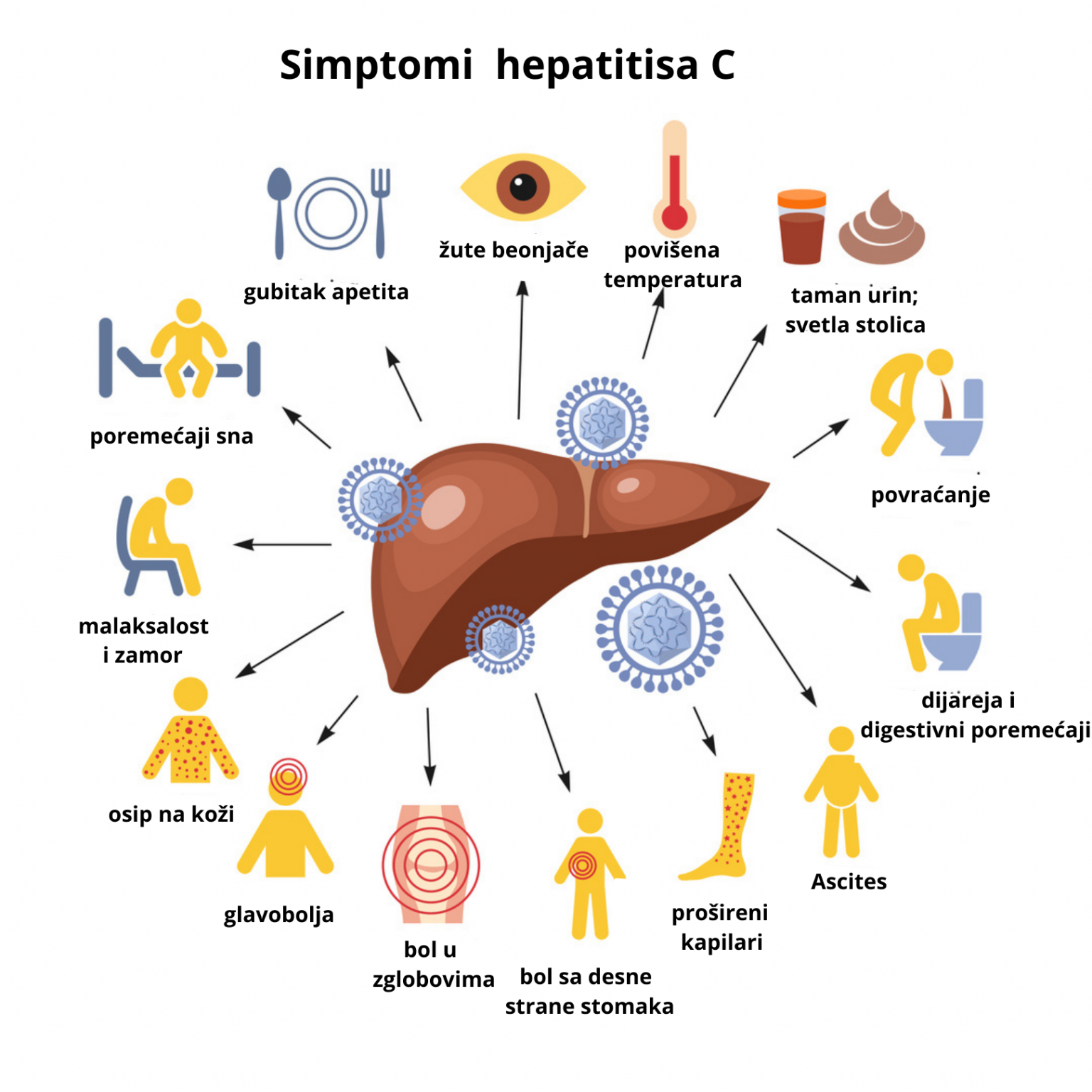 Hepatitis C Simptomi I Uzroci Posljedice I Terapija Savjeti I Terapije ...